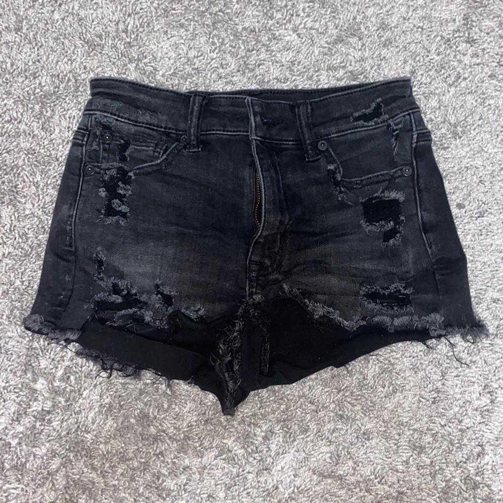 American eagle ripped jean shorts